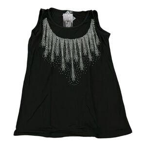 Bulltees + Shiny Women’s rhinestones tank top, one size , P2P 18-19.5”